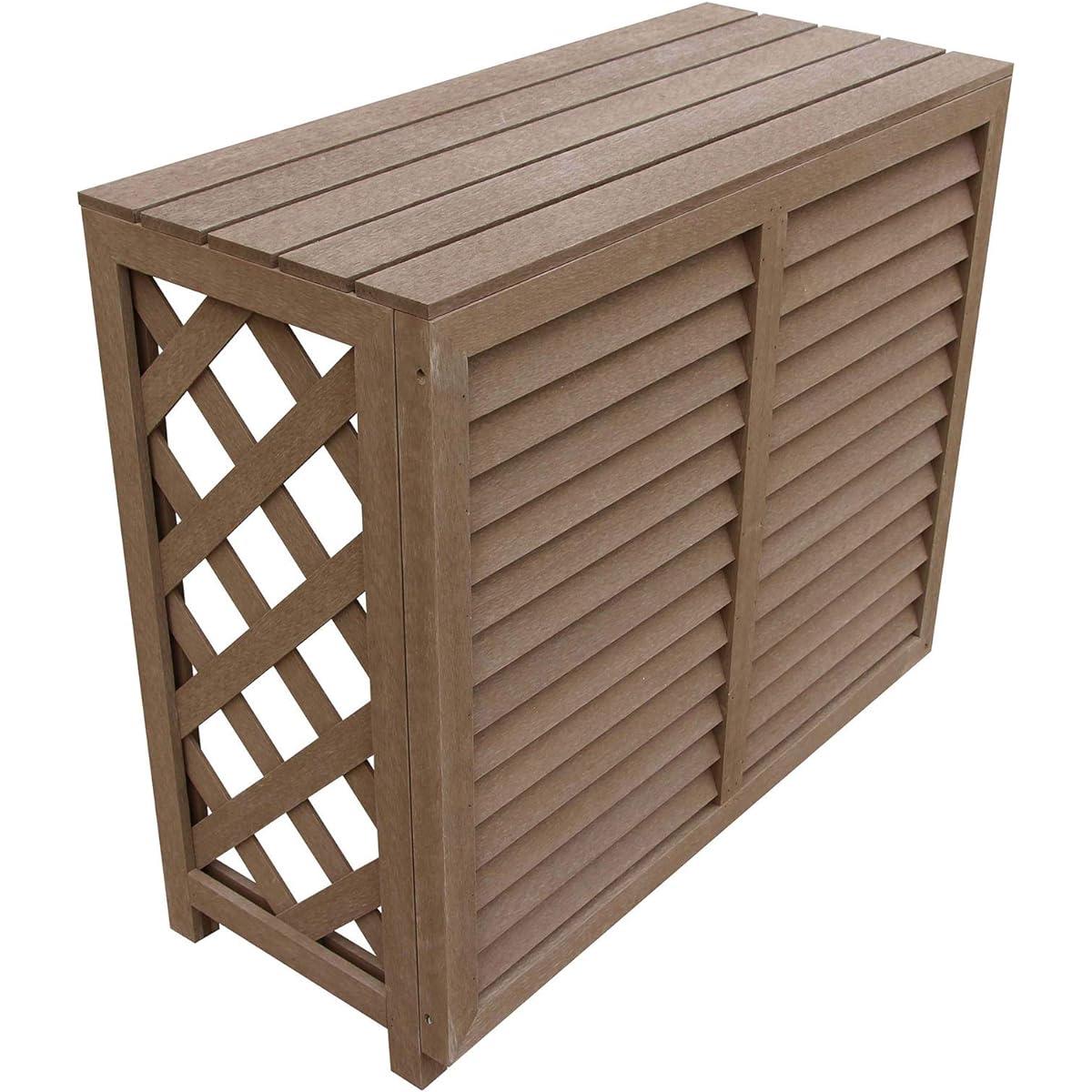 igarden large air conditioner outdoor unit cover natural louver 880 assembly type iwood artificial wood