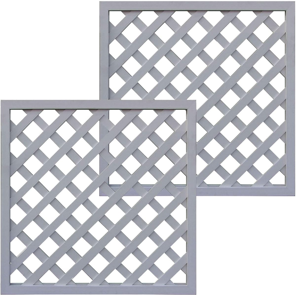 igarden iwood lattice lattice white H90cm x W90cm set of 2 X9090W-02