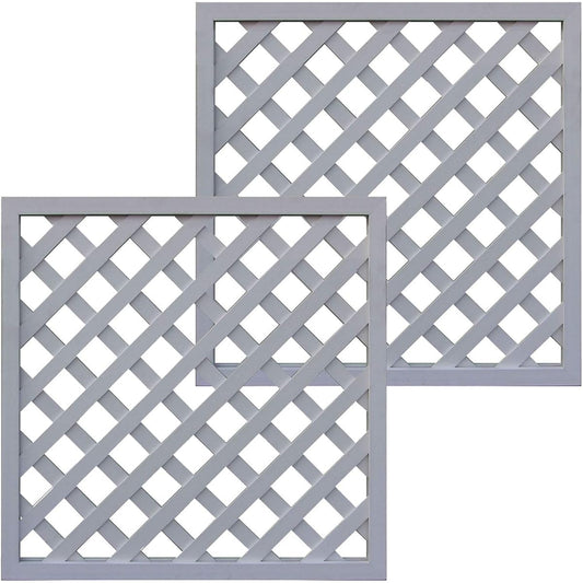 igarden iwood lattice lattice white H90cm x W90cm set of 2 X9090W-02