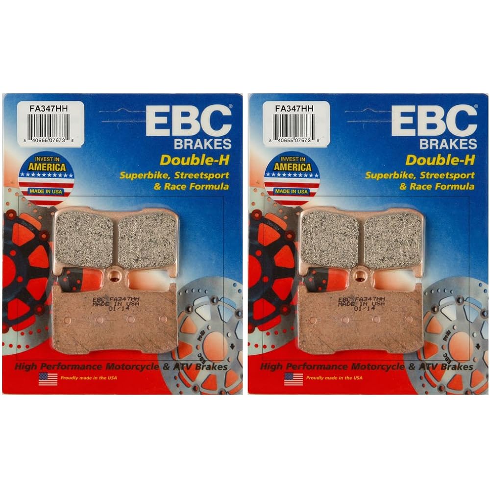 EBC Double H Sit Metal Brake Pad FA347HH (2 packs -sufficient 2 rotor)