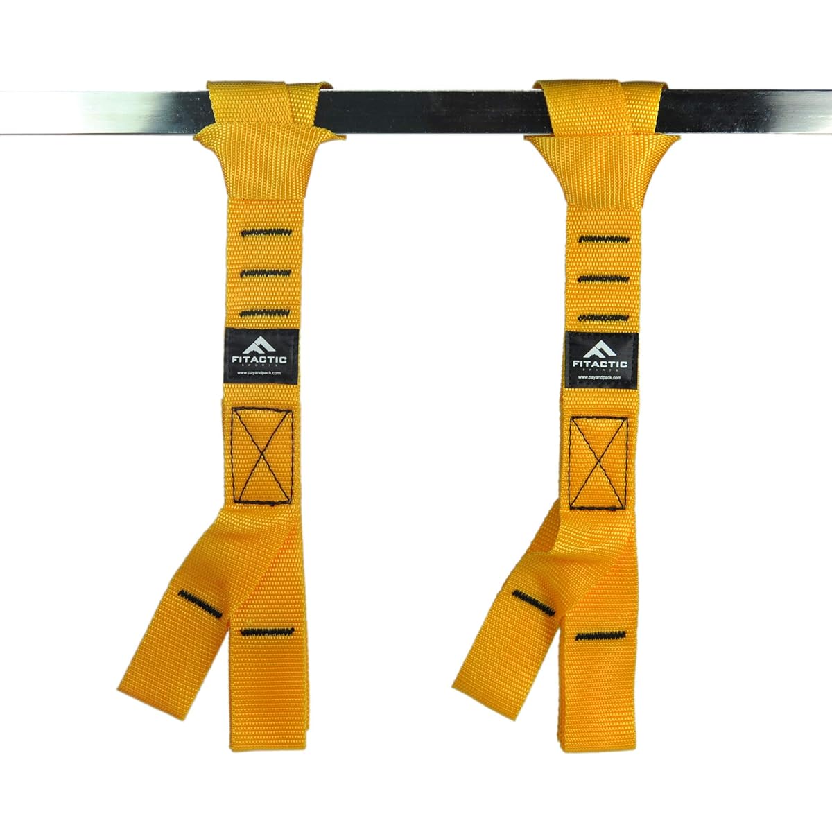 FITactic 1 Pair Eagle Loop Grips for Finger Thumb Hand Wrist Forearm Strengthening Training (Yellow)