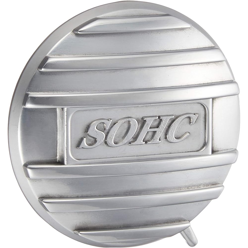 Kijima Motorcycle Bike Parts Head Side Cover L SOHC Logo Monkey/Gorilla/DAX etc. Aluminum Die Cast/Buffed 101-1402