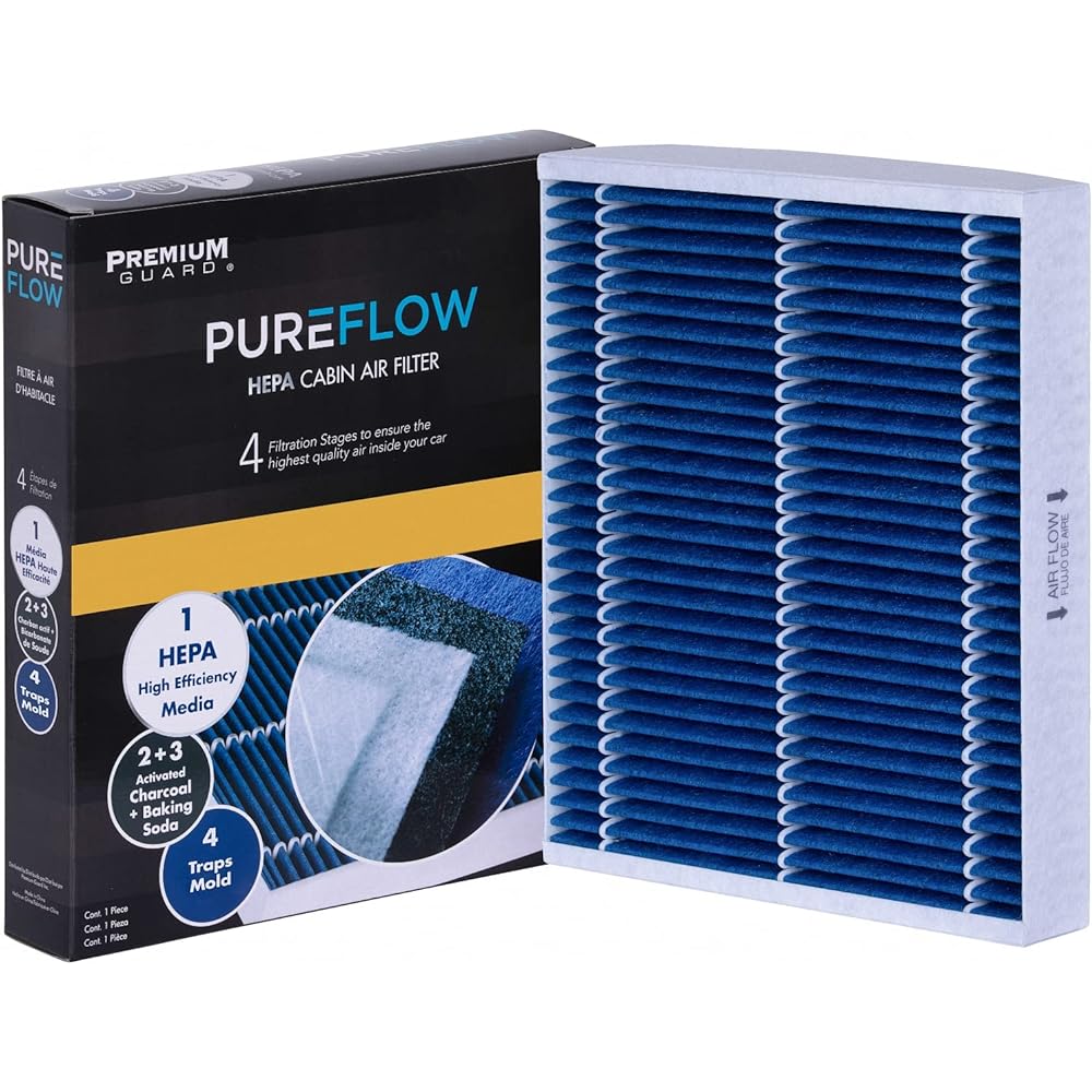 PureFlow HEPA Cabin Air Filter PC6154HX | Fits 2015-13 Chevrolet Spark 2014-12 Orlando