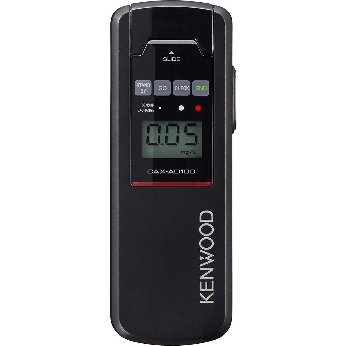 Kenwood Alcohol Detector Association Certified Product Alcohol Checker CAX-AD100 Made in Japan Supports 5,000 measurements High sensitivity High precision Equipped with semiconductor sensor Black KENWOOD