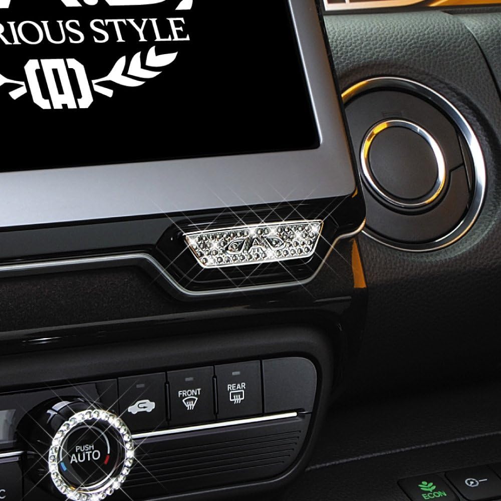 Garcon DAD Crystal Hazard Button Emblem [H-B] Crystal N-BOX Custom JF3/4 SB121-01 D.A.D