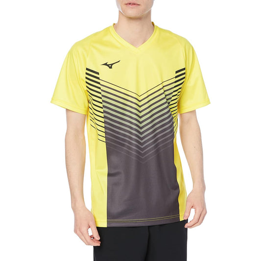 [Mizuno] Tennis Wear, Badminton Wear, Quick Dry Game Shirt, Sweat Absorbent, Quick Drying, Dynamotion Fit 72MA1004