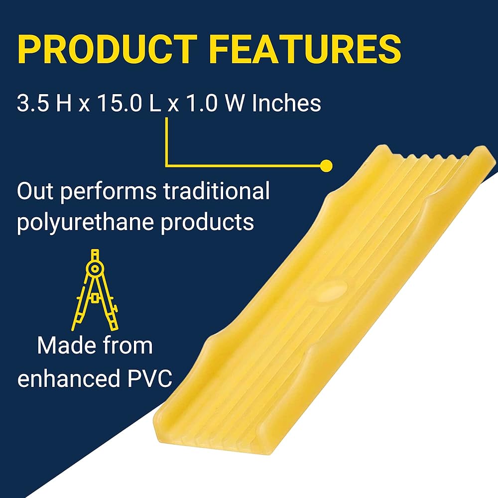 Tie Down Engineering 86291 15 inch x 3.5 inch PVC Keal Pad Amber Yellow Standard