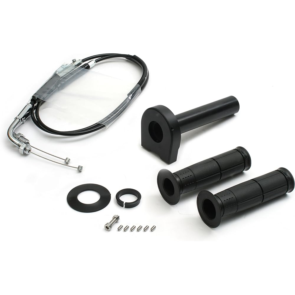 ACTIVE Vehicle specific throttle kit TYPE-2: Black (winding φ32/plated metal fittings) [Ninja400R/ER-4n ('11-'12), Ninja650R/ER-6n ('09-'11)] 1069583