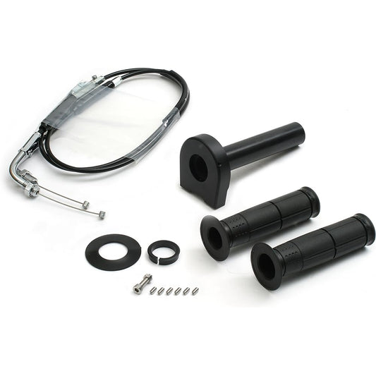 Active 1069583 Throttle Kit TYPE-2: Black (Winding ?1.3 inches (32 mm) / Plated Hardware) [Ninja 400R/ER-4n ('11-'12), Ninja 650R/ER-6n ('09-'11)]