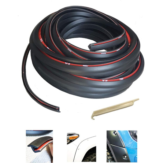 KING FENDER Flare Edge Trim Rubber Gasket Welding T -style 30 -foot -Alignment tool for cars and trucks -Double edge -Length 30 feet -adhesive to flare with adhesive tape for automotive