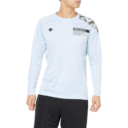 DESCENTE Long Sleeve Shirt, Volleyball, Sweat Absorbent, Quick Drying, Stretching Practice, Men's, Women's, Unisex