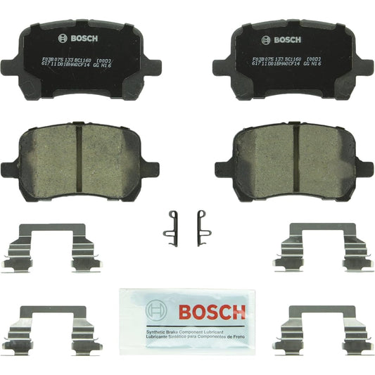 BOSCH BC1160 QUIETCAST Premium Ceramic Disc Brake Pad Set Chevrolet Cobalt, HHR, Malibu, Pontiac G5, G6, Saturn Aura, Front