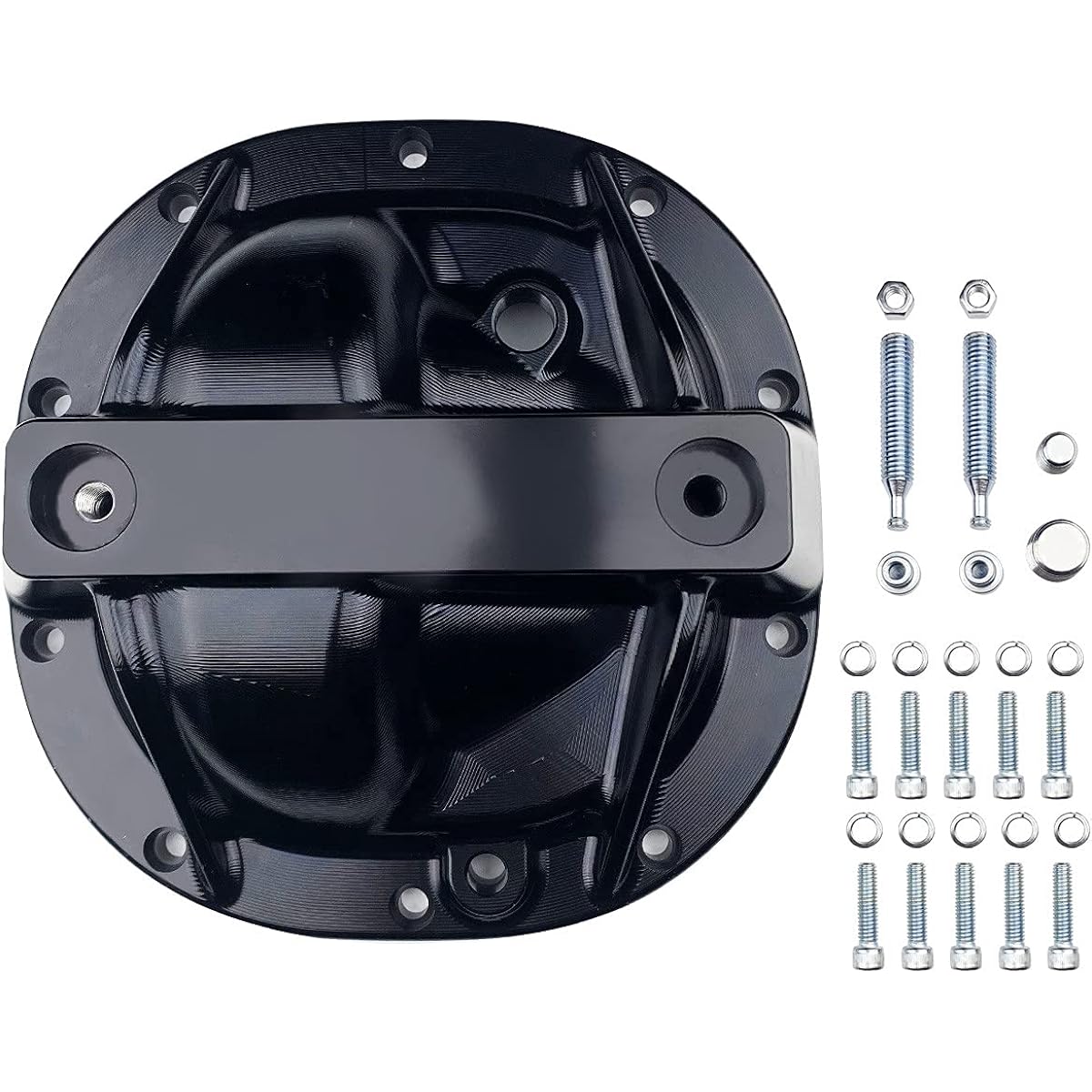 SPELAB Rear Different Cover Billet Aluminum Alloy 8.8 inch Differible Cover 10 Bolts for Ford