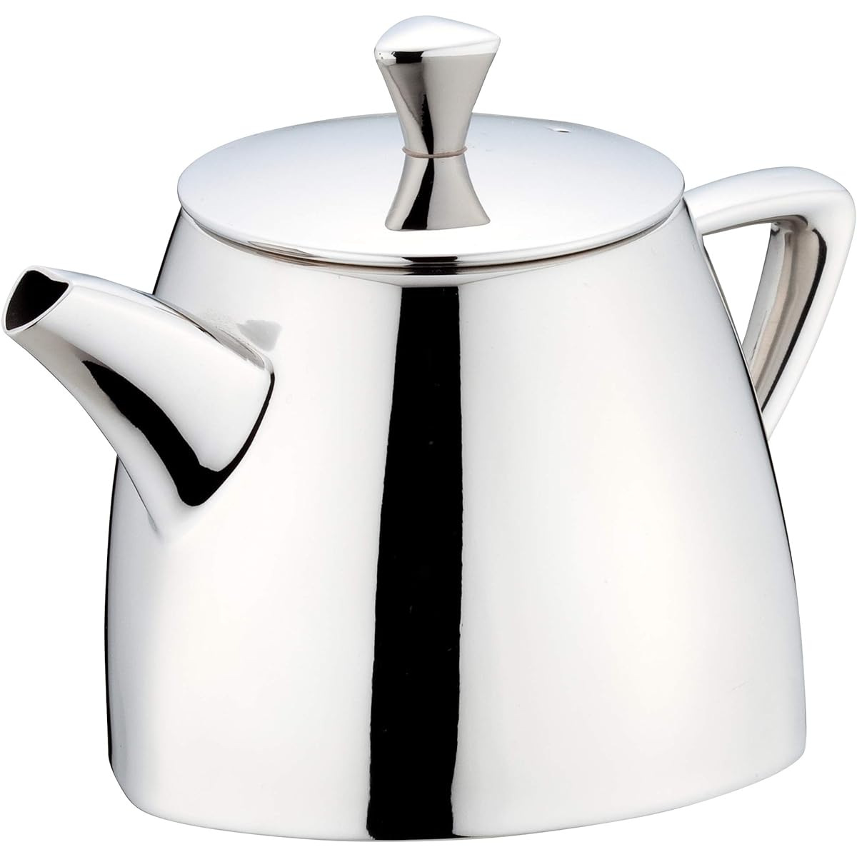 Sanpo Sangyo Teapot Silver 5 Person Triangle Teapot 03037240