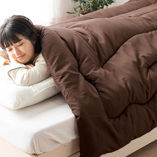 Tansu no Gen Comforter Single Made in Japan [Thinsulate ULTRA200 Fully Used] Toray FT Cotton Washable Winter Warm Brown 10460009(90402)