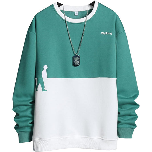 [Poperdision] Sweatshirt Men's Autumn Clothes Long Sleeve Pullover Sweatshirt Torena Popular Tops Large Size Sweatshirt Stylish Clothing Cool Pull Hoodie Casual Torena Original Autumn Winter Spring