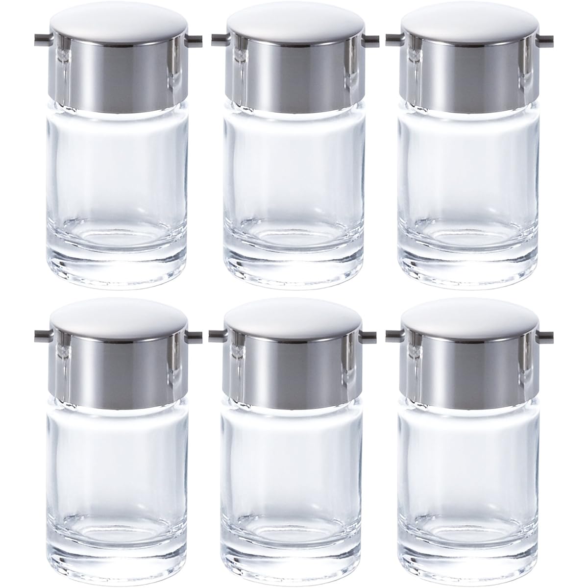 Adelia Seasoning Container Round 70ml Round Vinegar Container 6 Pieces Made in Japan F-49293