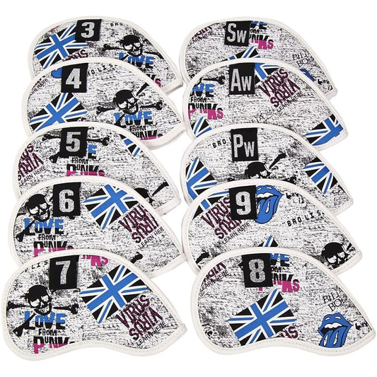 Head Cover US Flag & Skull King Series Driver/Fairway Wood/Utility/Putter DR FW UT Select Plaza