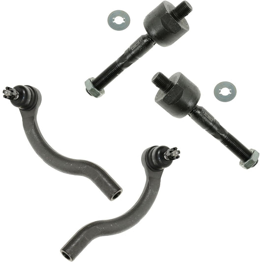 Inner outer tie rod end LH RH 4 set 03-07 For Honda Code V6