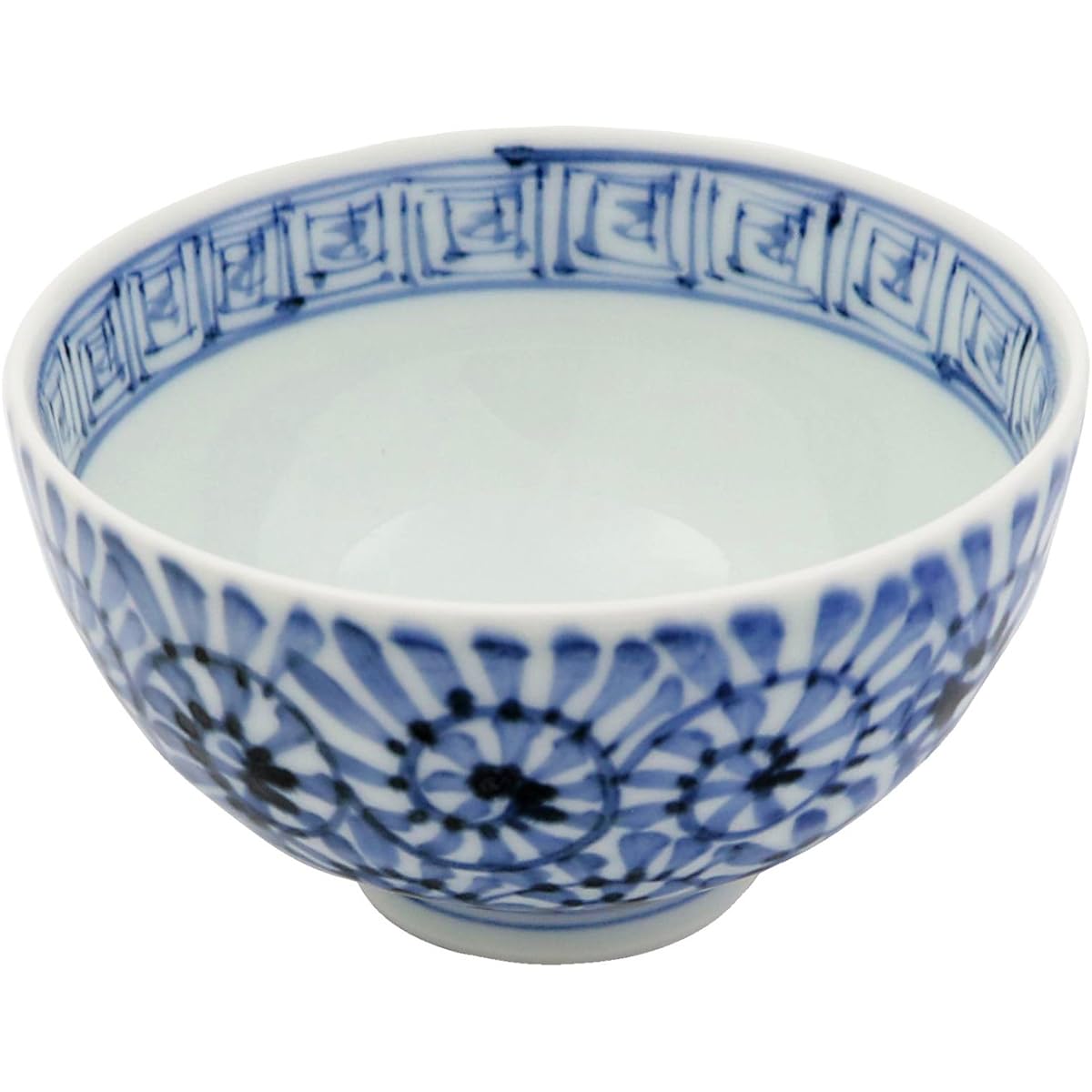 Arita ware Keizan kiln tiered rice bowl medium dyed octopus arabesque 34477
