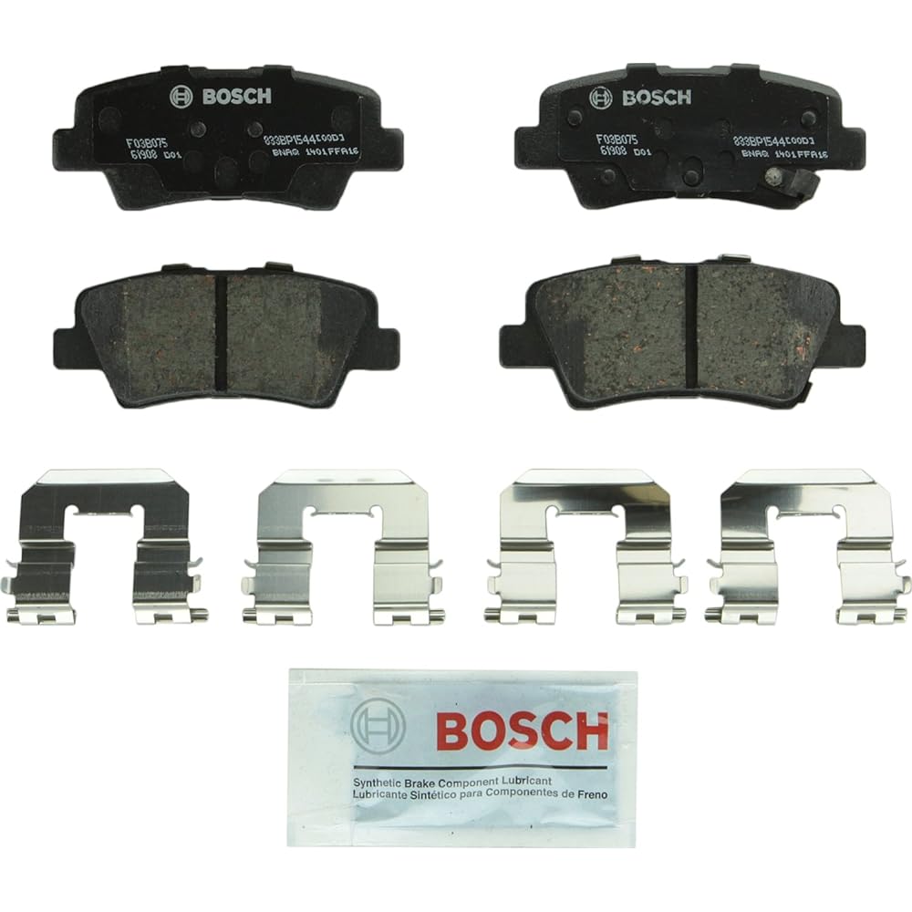 Bosch BP1107 QuietCast プレミアムセミメタリック ディスクブレーキパッドセット アウディ A3 A3 クアトロ クワトロ TT; フォルクスワーゲン ビートル ボラ Eos ゴルフ スポーツワゴン GTI ジェッタ パサート CC ウサギ フロント