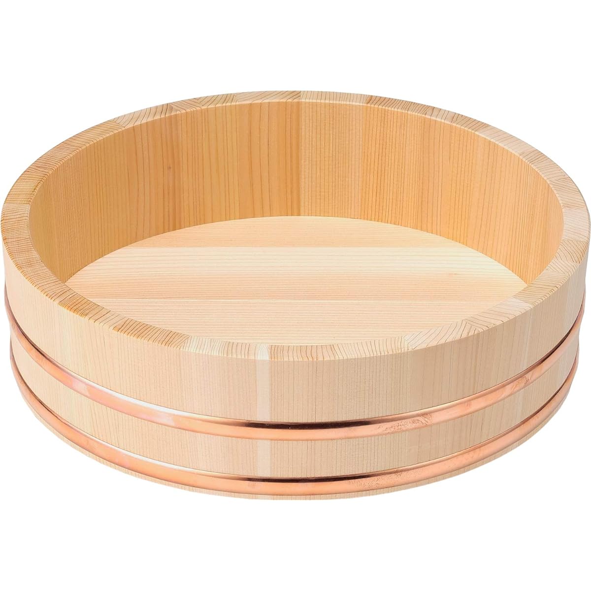 Kiso Crafts Ohitsu Made in Japan Wooden Sawara Sushi Rice Table 42cm For approx. 1.5 liters FH-42