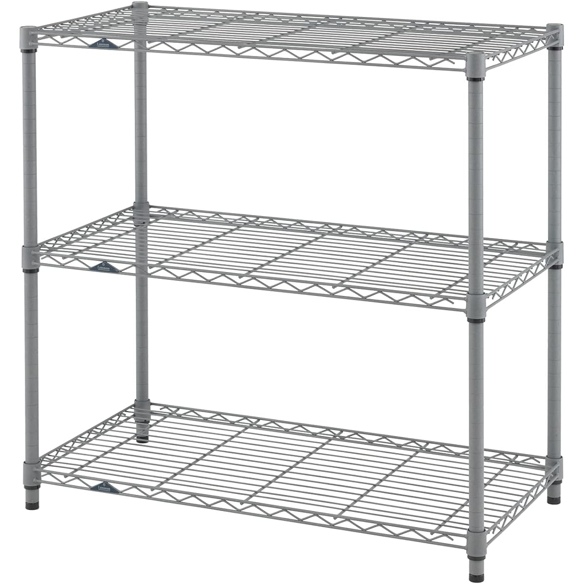 Doshisha Luminous Exterior Steel Rack 3 Tiers Width 90 Gray Outdoor OK Rust Resistant Commercial Use Load Capacity 135kg Tire Holder Garden Rack Planter Camping Equipment Pole Diameter 25mm Width 91 x Height 90 x Depth 46cm EX9090-3GY