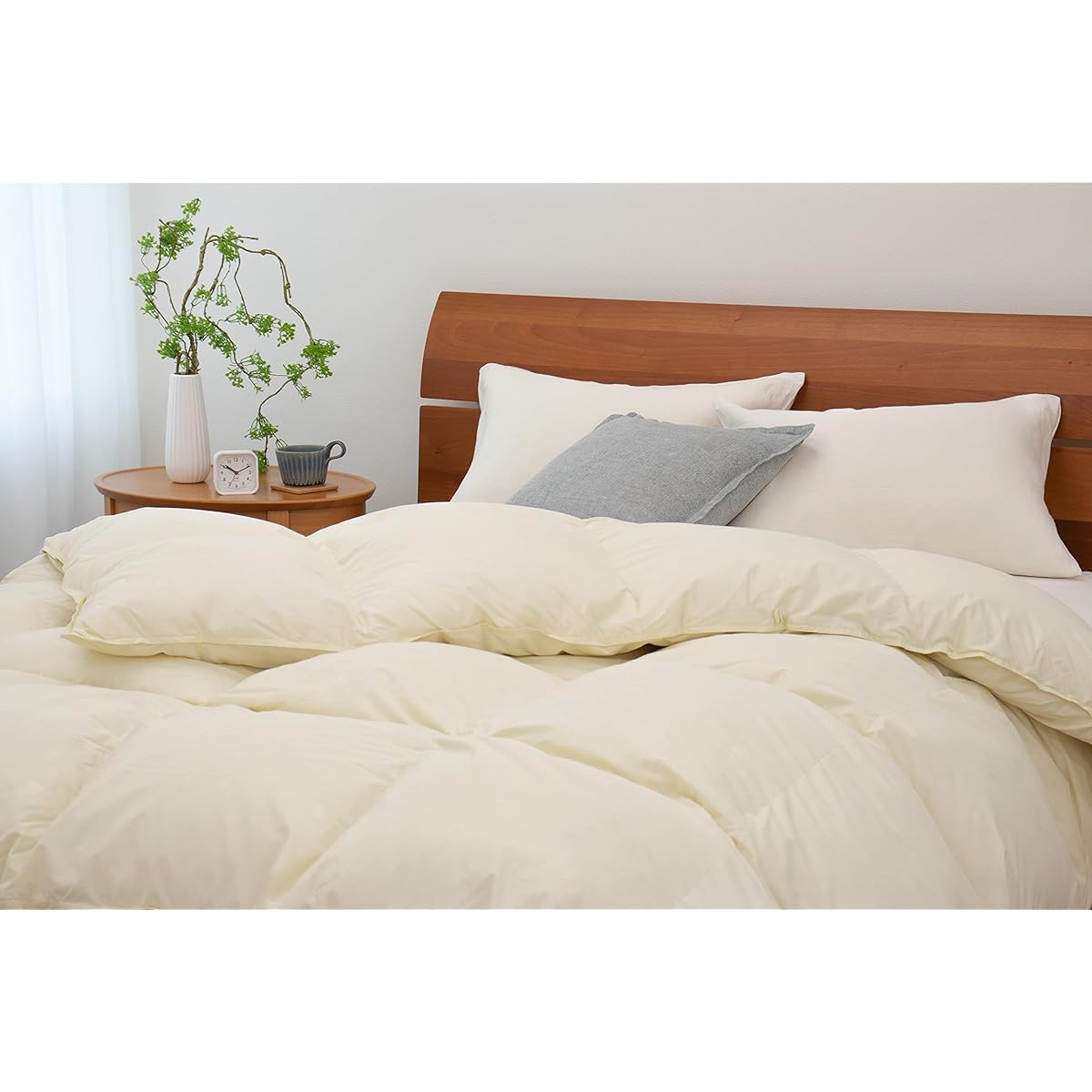 [Futon Kobo Goog] Duvet Cover White Princess® Mother Duck Down 93% Creamy White Solid Color Single Size Luxury Domestic Made Duvet Quilt For Cold Seasons Lightweight Brushed Dust Mite Resistant Water