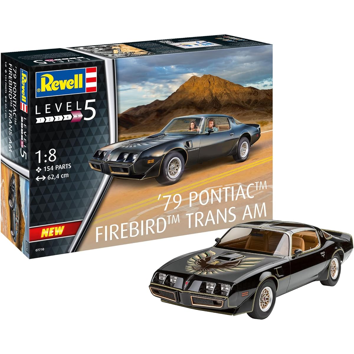 German Revell (Revell) 1/8 79 Pontiac Firebird Trans Am Plastic Model 07710 Molding Color