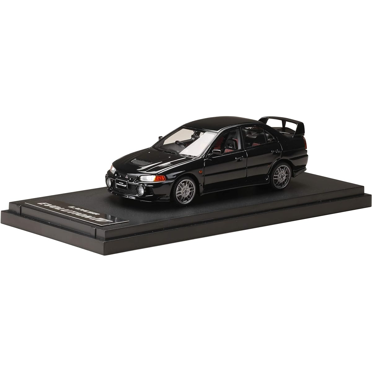 MARK43 1/43 Mitsubishi Lancer GSR Evolution IV (CN9A) Pyrenees Black Finished Product