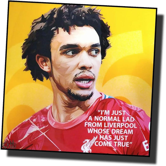 Famous Popart Gallery Trent Alexander Arnold Liverpool FC Overseas Soccer Art Panel Wooden Wall Hanging Poster Interior Soccer Goods