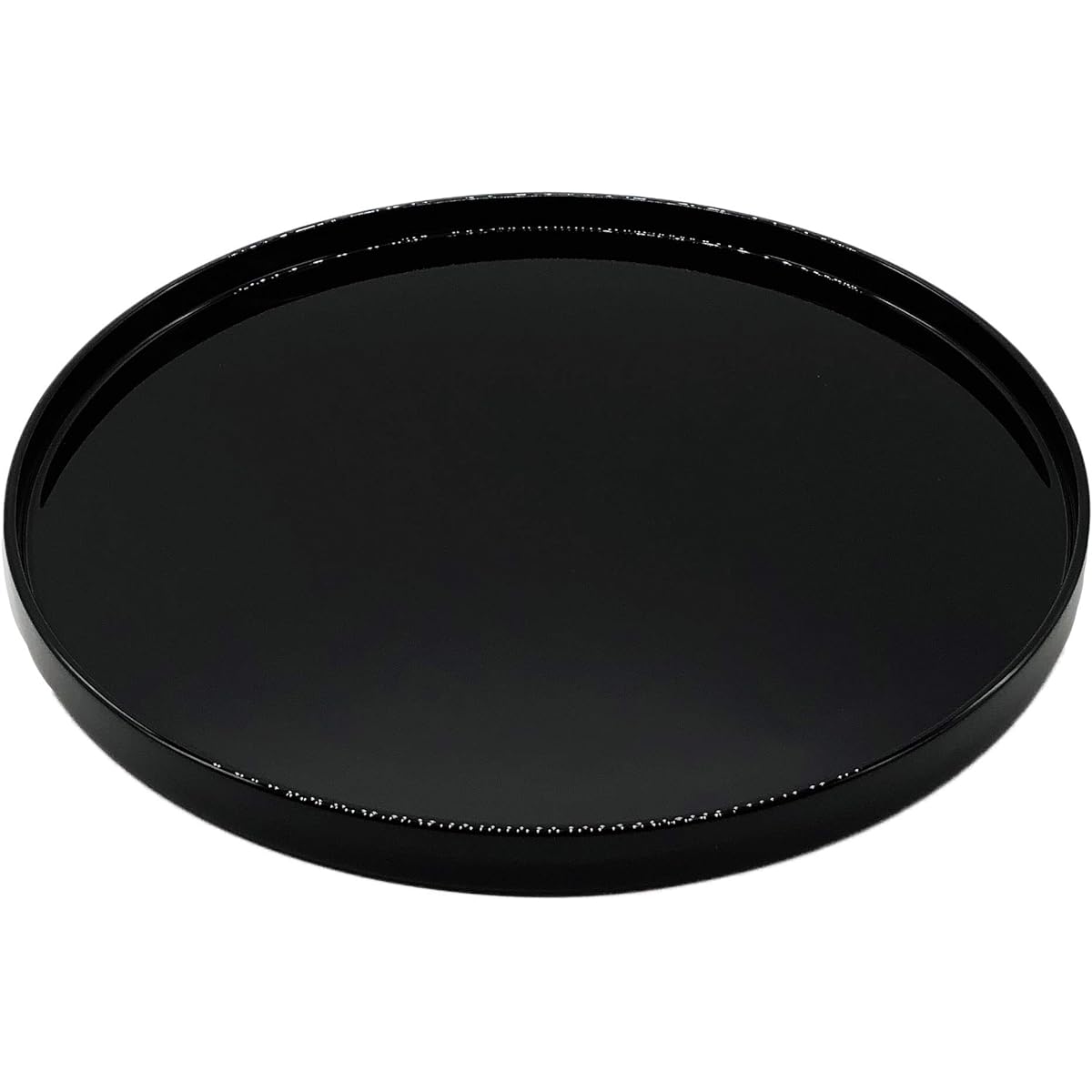 Wajima-nuri round tray 9 inch black WA6-3