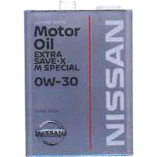 NISSAN Genuine Nissan Extra Save X M Special (Synthetic Oil) Gasoline Engine Oil 0W-30 4L KLAND-00304