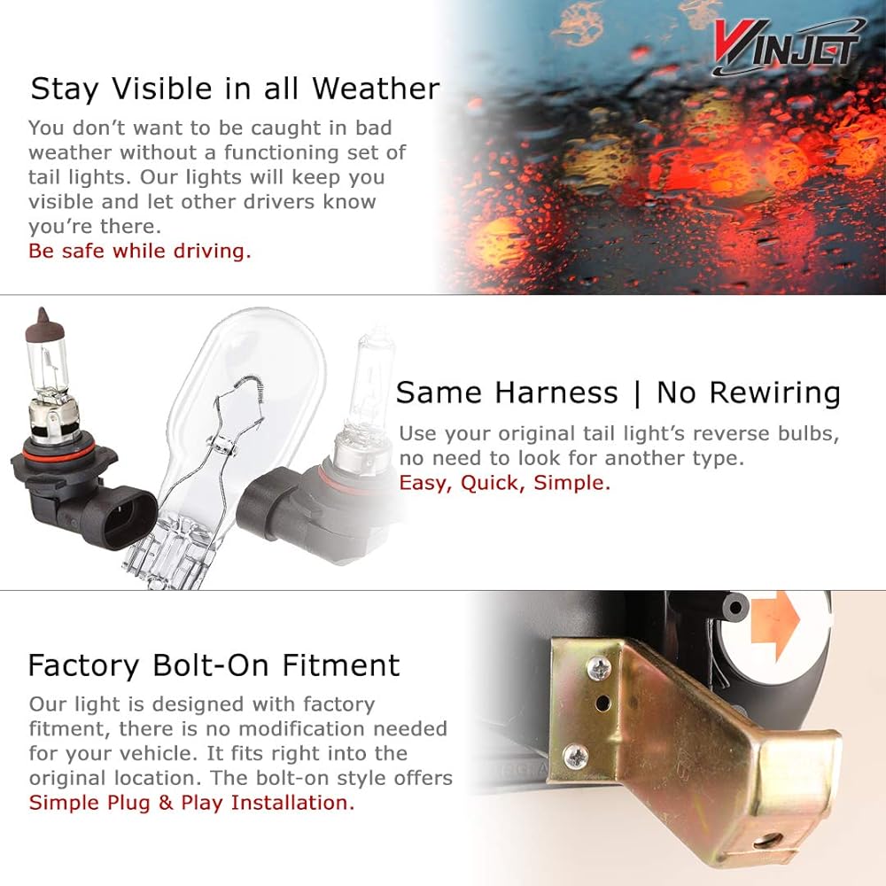 Winjet Tail Lights for For Nissan 1986-1994 Hardbody