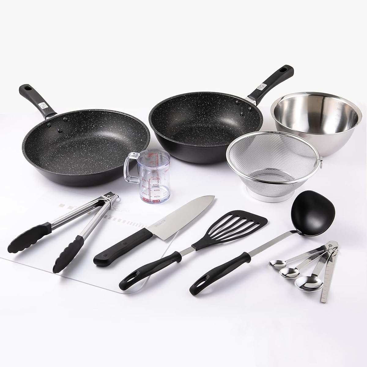 Kai Brand Cooking utensils for living alone, 11-piece cooking utensil set, IH compatible