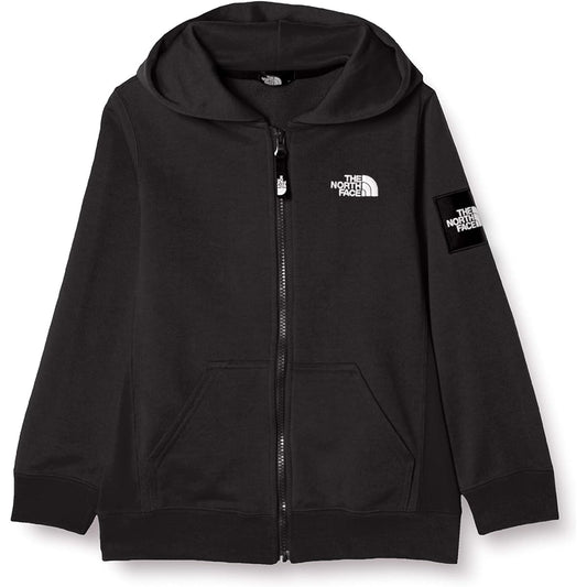 [The North Face] Kids Square Logo Full Zip Unisex Sweat Absorbent Quick Drying Antibacterial and Odor Resistant Name Label Static Care