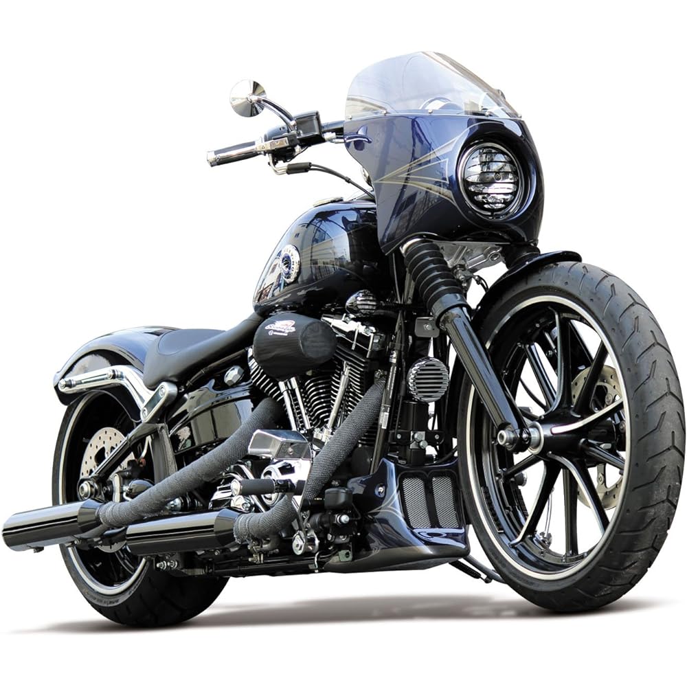 Kijima Motorcycle Bike Parts Headlight Grill for 05y~5-3/4 inch Black HD-01563