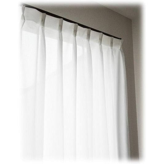 Made in Japan Luxury Double Fold Teijin Cool Heat Insulation/UV Protection Mirror Lace Curtain 100 x 198cm Set of 2 28025-100198