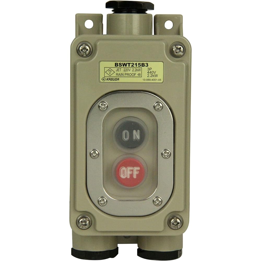 Kasuga Electric rainproof power snap switch BSWT215B3