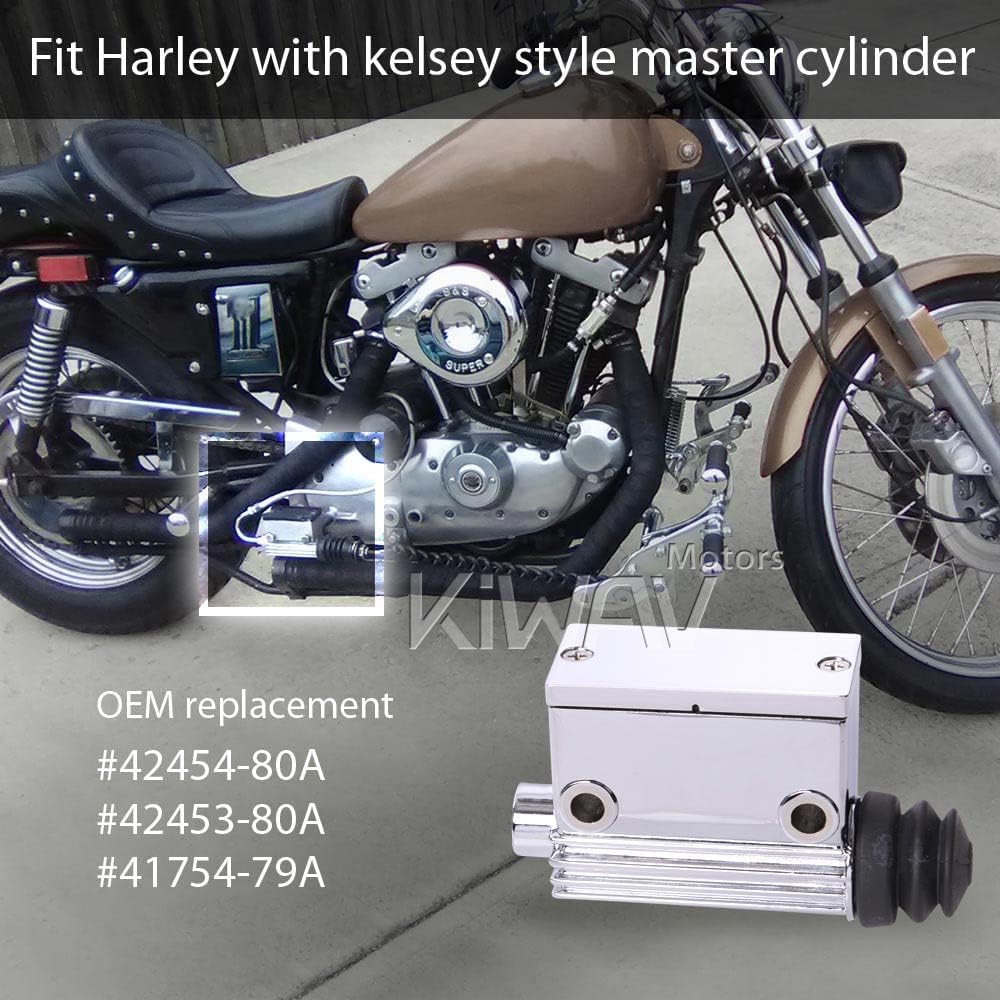 KiWAV riamasuta-sirinda- Brake 5/Diameter Chrome Billet Harley – Davidson Harley Davidson OEM # 42453 – 82 A, Applies to 42454 – 82