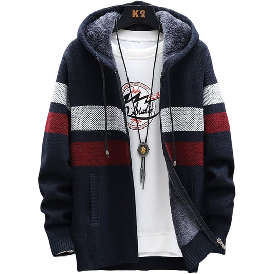 [BLANK BLANC] Men's Parka Boa Cardigan Border Warm Spring Autumn Winter M-2XL B31