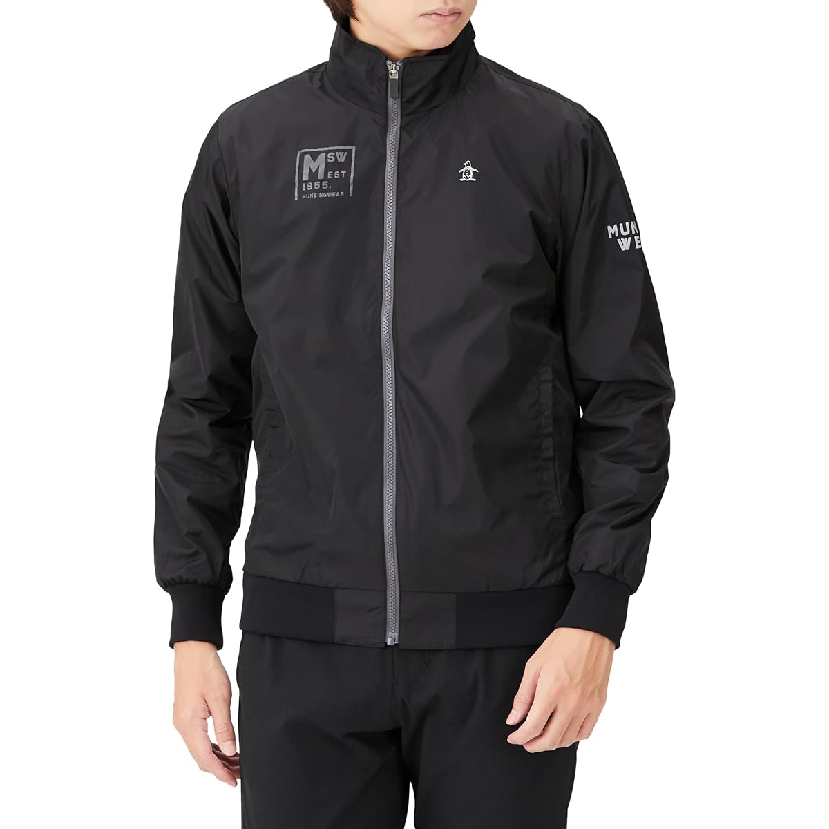 [Munsingwear] Full Zip Blouson 3way Thermal Storage Heat Retention Heat Navi Fleece Vest Golf MGMWJK08W Men's