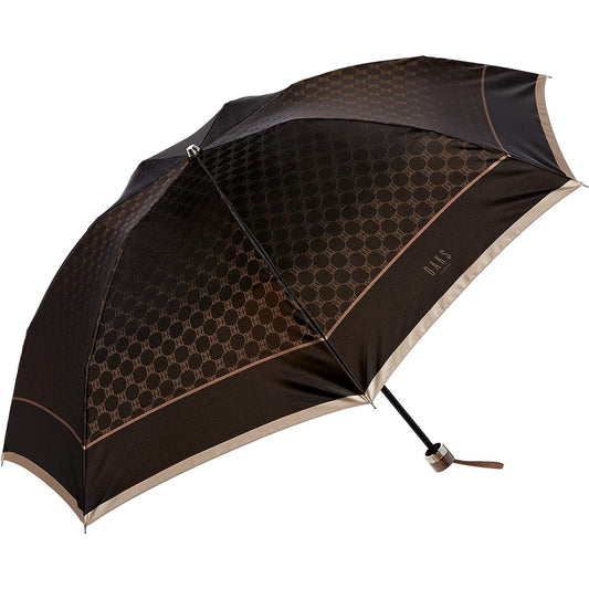 [Moonbat] Umbrella MOONBAT DAKS Monogram Jacquard Umbrella Folding Umbrella Yarn Dyed Logo Simple Stylish Cute Made in Japan Present Gift Women Rib Length: Approx. 55cm