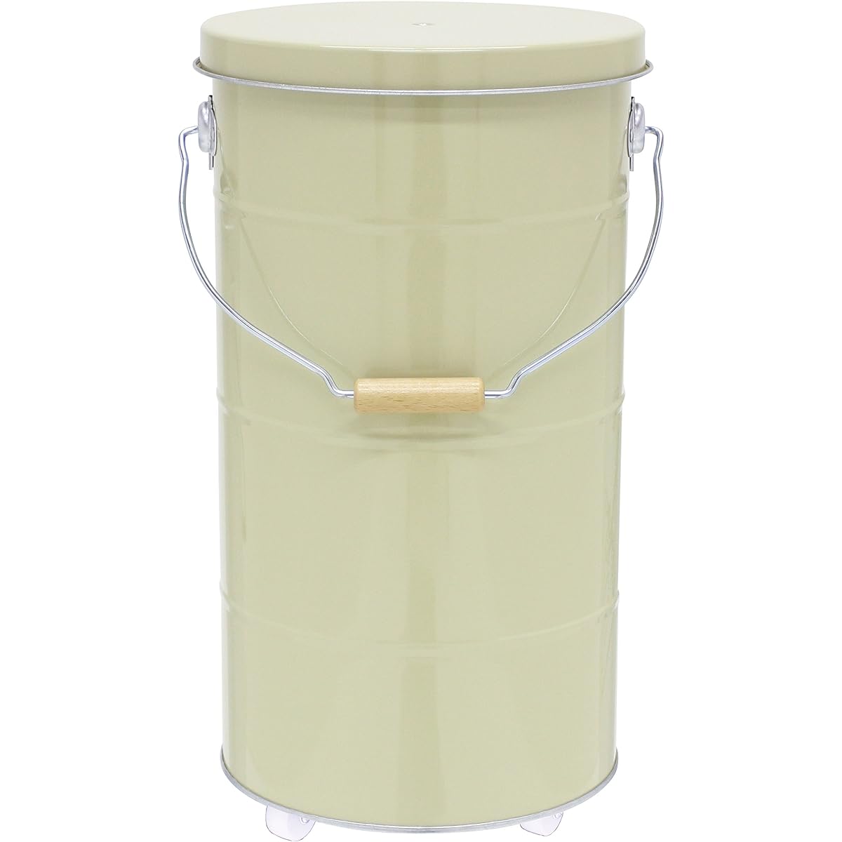 OBAKETSU Watanabe Metal Industry OBAKETSU Rice Stocker with Casters 10kg RSK10I Ivory