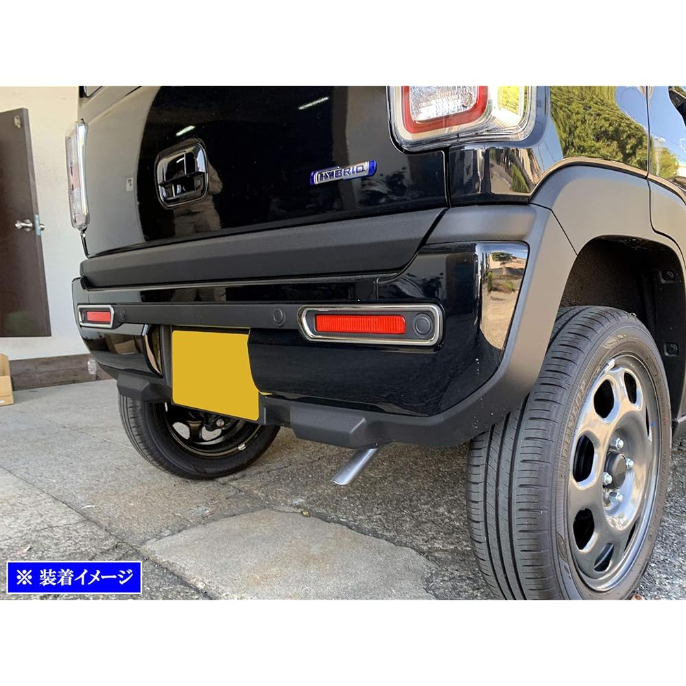 BRIGHTZ Hustler MR92S MR52S Super Mirror Stainless Plating Rear Reflector Garnish 2PC [REF-RIN-133] R92 R52 92S 52S 92 52 90 50 44841