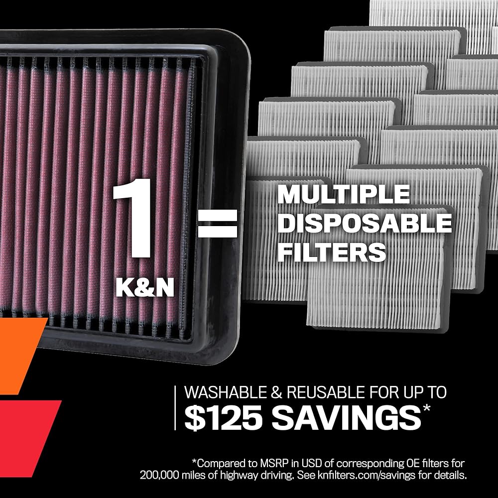 K & N genuine replacement air filter 33-5060 TOYOTA 86 (ZN6 6MT 2016.08-)/SUBARU BRZ (ZC6 6MT 2016.08-)