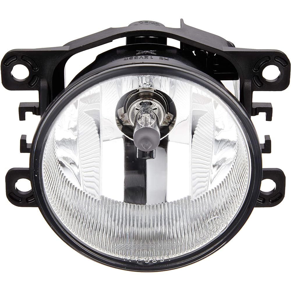 IPF Fog Lamp Halogen for Cars H8 Round Diameter 90mm Yellow for 12V 1 Piece Vehicle Inspection Compatible Multi-Reflector Lightweight Gold Lens 101FLG