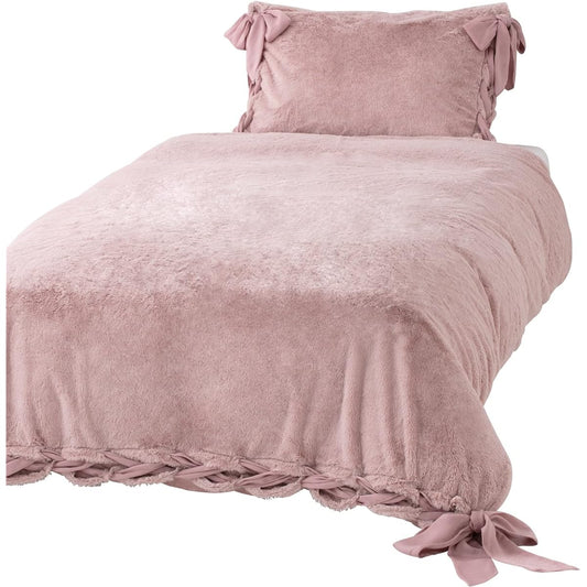 Francfranc WARMY Ribbon Duvet Cover Single Pink