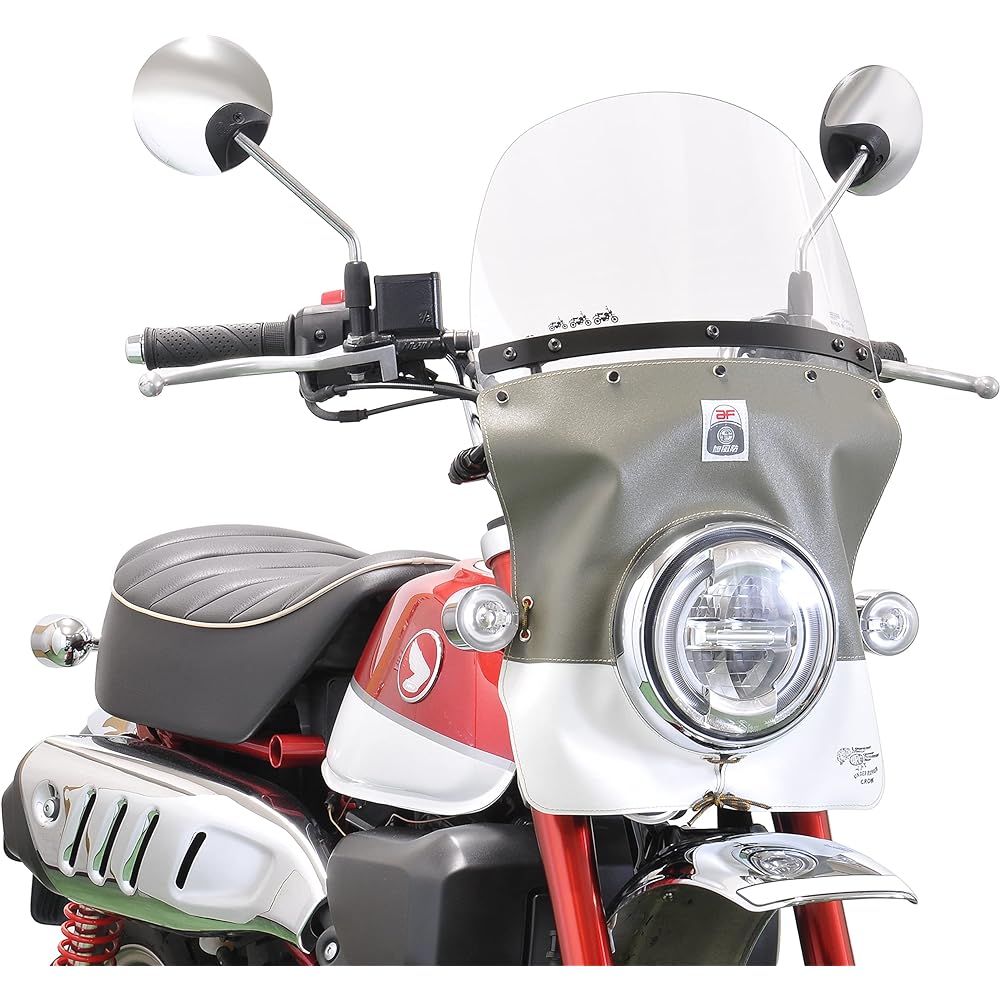 AF ASAHI Windshield Under Repair Claw Model Polycarbonate Resin/Made in Japan Sauce: Olive/White MK-T01