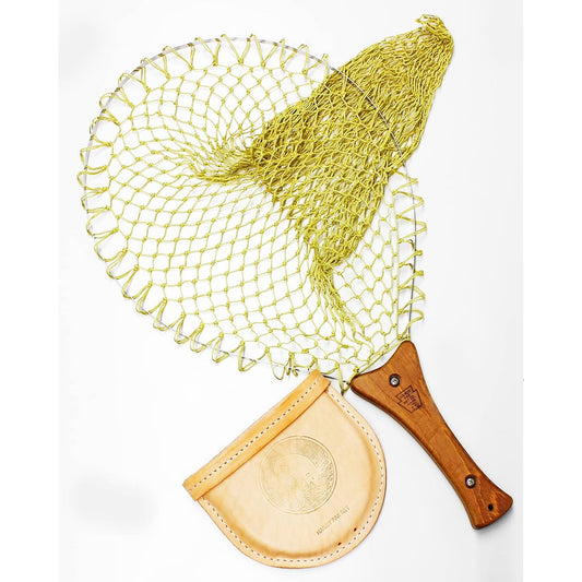 Instanet/M size/Wood handle/Leather case/Cremona net